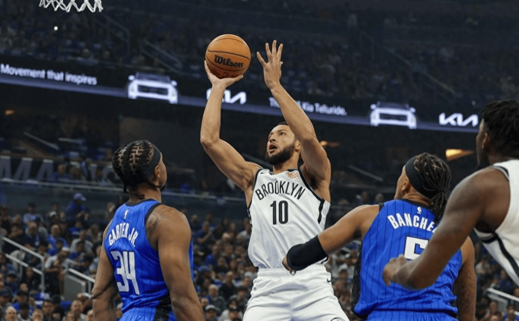 米兰体育投注-轰下分！篮网新星领队球队击败魔术的简单介绍